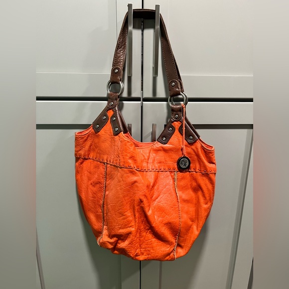 The Sak Handbags - The Sak Orange Leather Shoulder Bag